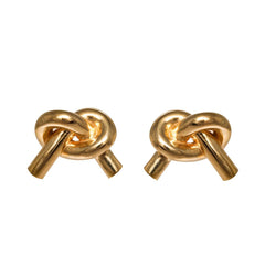 ETERNITY KNOT EARRINGS (BRASS)