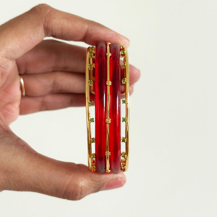 Christmas Iro Tsubaki Bangle