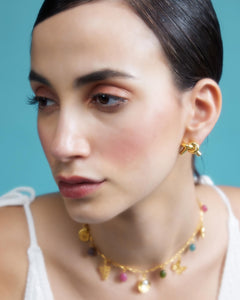 ETERNITY KNOT EARRINGS (BRASS)