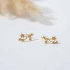 SAKURA BRANCH EARRINGS (BRASS)