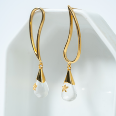 OSHIMA CHERRY EARRINGS (BRASS)