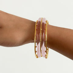 Iro Tsubaki Stacked Glass bangle (Fully fame)