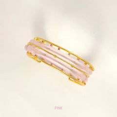 Iro Tsubaki Stacked Glass bangle (Fully fame)