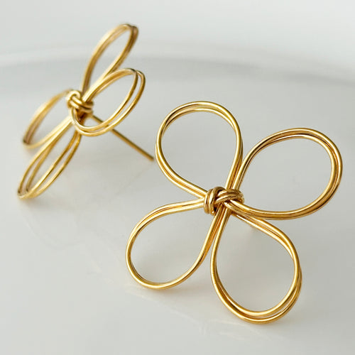 KIN HANA (GOLDEN FLOWER) EARRINGS