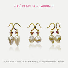 ROSÉ PEARL POP EARRINGS | LIMITED EDITION