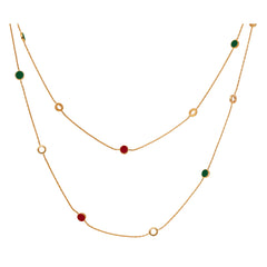 LONG POLKA CONNECT NECKLACE