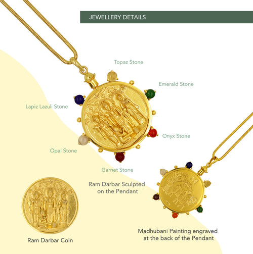 RAM DARBAR PENDANT (Large Size)