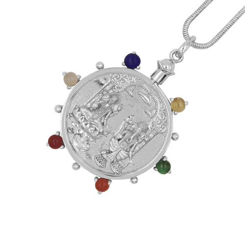 LAXMI AND GANESHA PENDANT (Large Size)