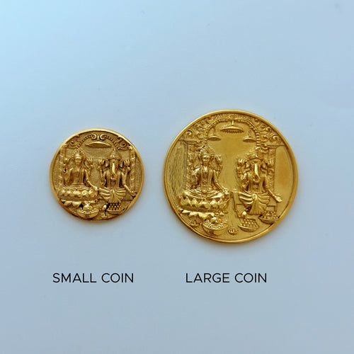 LAXMI AND GANESHA COIN (Small Size)