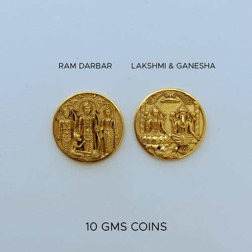 LAXMI AND GANESHA COIN (Small Size)