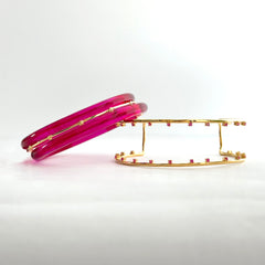 Iro Tsubaki Stacked Glass bangle (Fully fame)