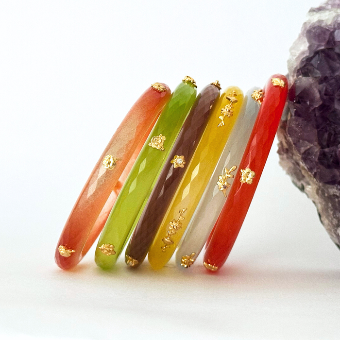 Koharu Garden Crystal Bangles