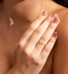 WILDFLOWER WHISPER RING (BRASS)