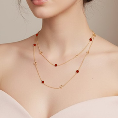 LONG POLKA CONNECT NECKLACE