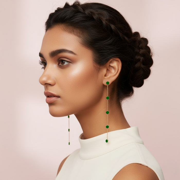 LONG POLKA XL EARRINGS