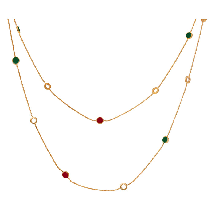 LONG POLKA CONNECT NECKLACE